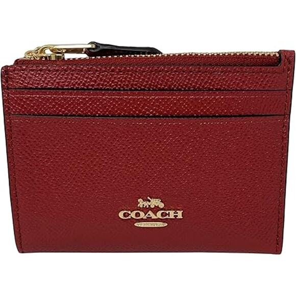 NWT COACH Unisex Crossgrain Mini Skinny Leather ID - X-Small - Picture 1 of 2